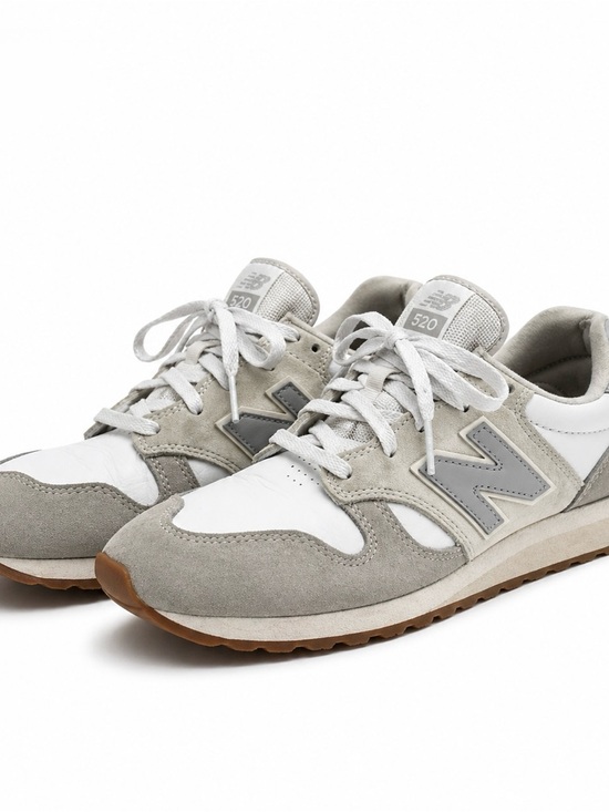 New Balance Shoes - New Balance 520 Sneakers Gray White Suede Running Shoes Womens 8.5